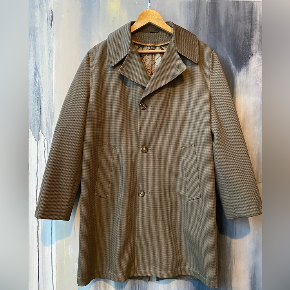 Vintage Rachel Knit Houndstooth Coat – Size XL